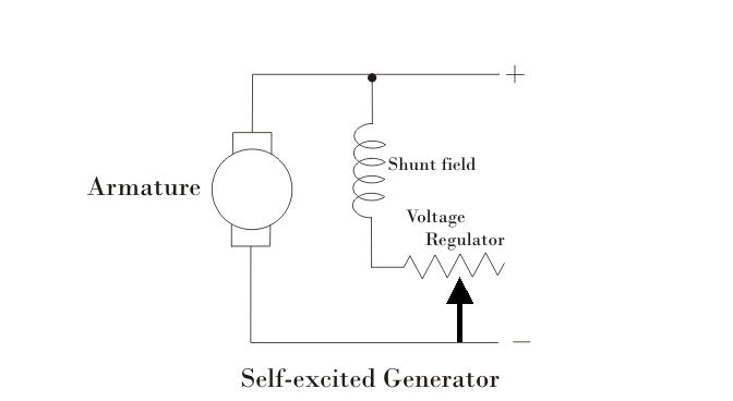 Figure 4. Self-Excited Shunt Generator Circuit