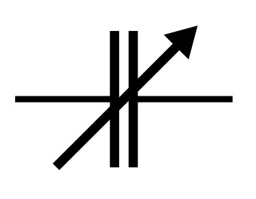 Variable Capacitor Symbol