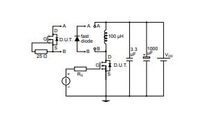 Test Circuit for Inductive Load Switching and Diode Recovery Times