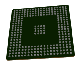 TMS320C6713BZDP225 3D Model