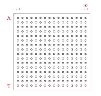 LC4384C-75FTN256C Footprint