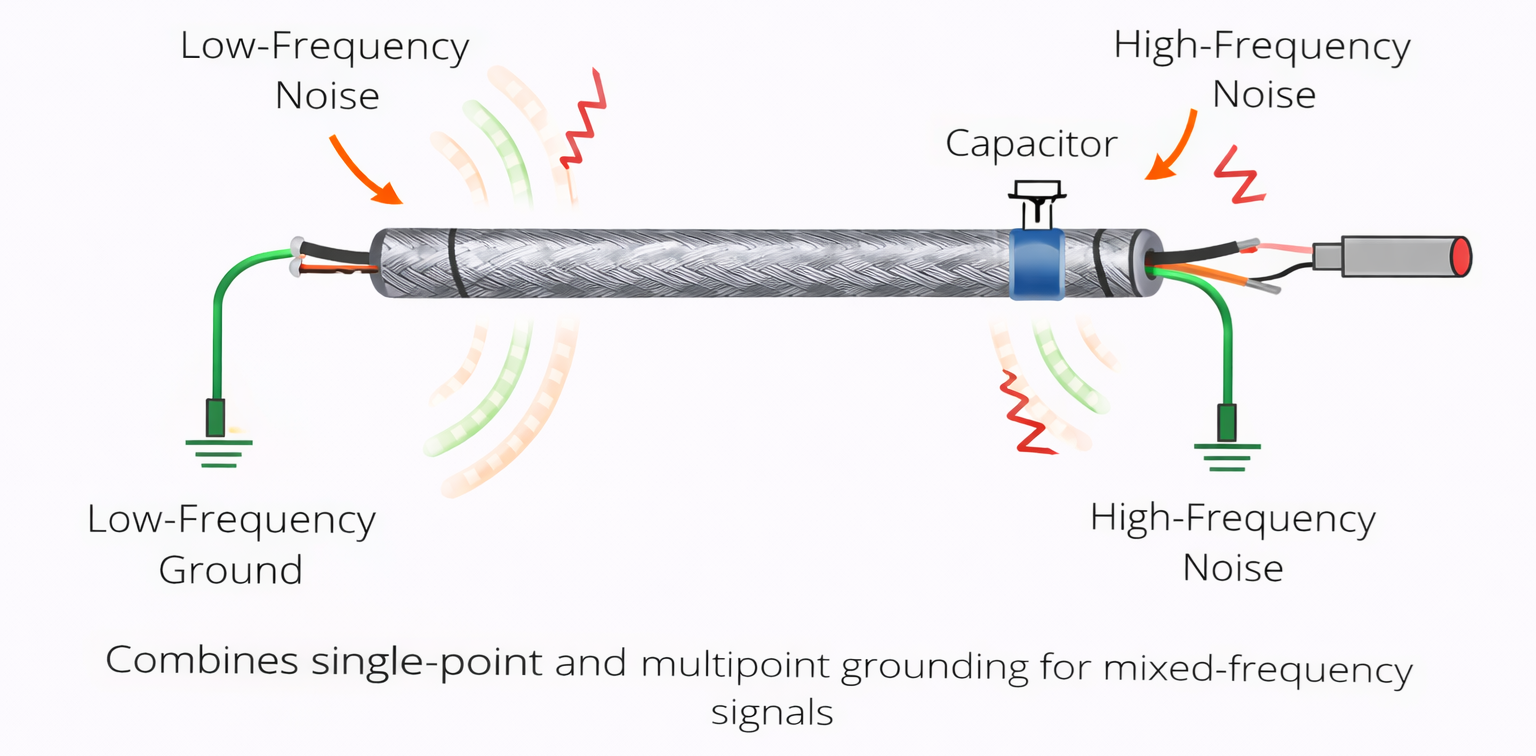 Hybrid Shield Grounding Technique